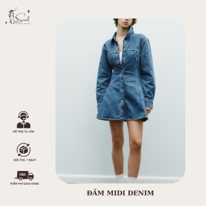 đầm mini denim